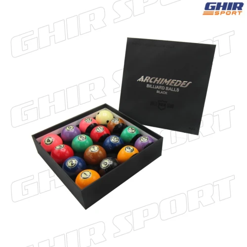 JEUX DE BOULE BILLARD ARCHIMEDES BLACK PROFESSIONNEL 57MM | 01182