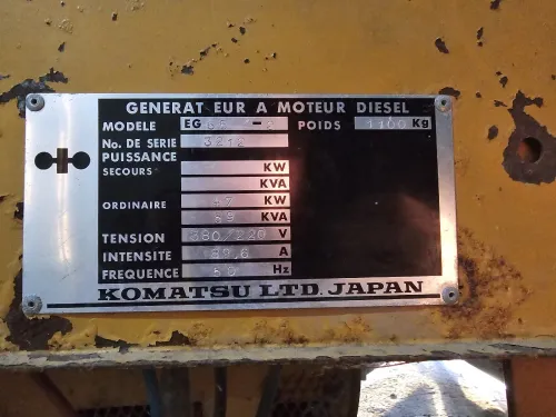 Group electrogene komatsu