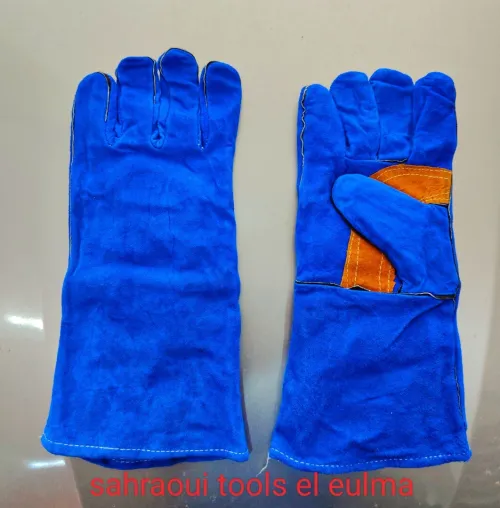 gant anti chaleur blue/rouge