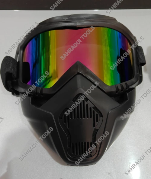 نظارات وخوذة واقية.Lunettes et masque
