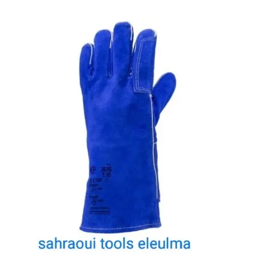 gant anti chaleur blue/rouge