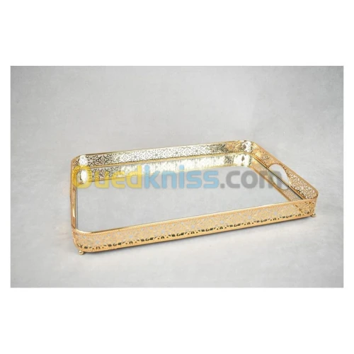 Plateau Dore Rectangle Gm 60*47 Cm