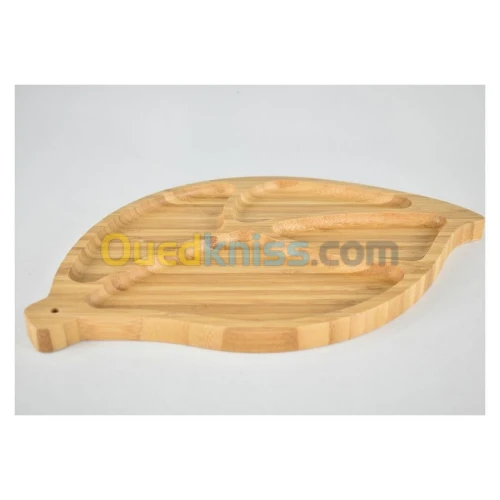 Assiette Présentation En Bois Dim 33*21.5Cm