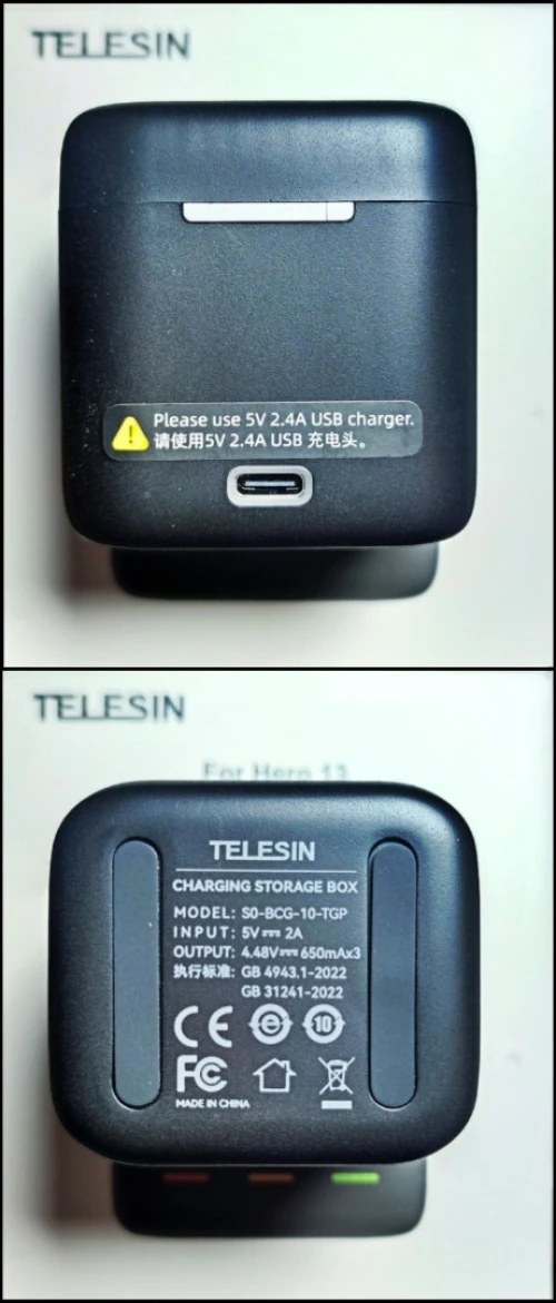 Chargeur pour GoPro 13 Black ( charge 3 batteries )