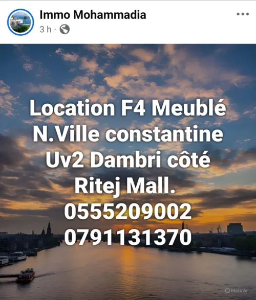 Location Appartement F4 Constantine Constantine