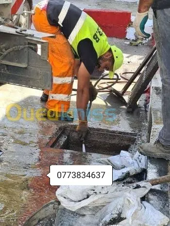 Service Débouchage canalisation curage vidange fosse .