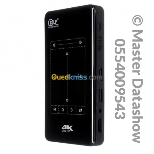 Video projecteur Mini DataShow Smart Tactile 4k WIFI Bluetooth Android