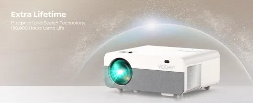Data show vidéo projecteur Yaber Y9 Pro 400 ansi avec cartable et écran ضمان 06 أشهر