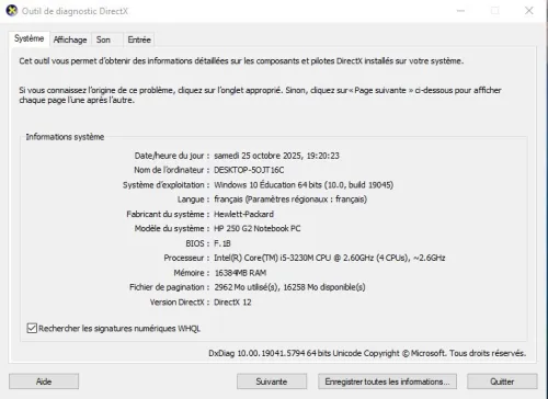 Pc HP 250 G2 15.6"