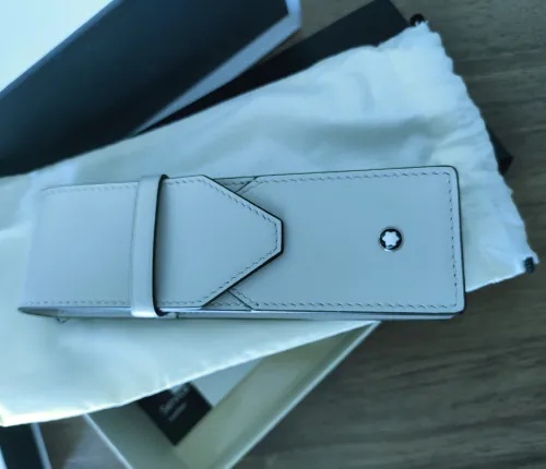 MONTBLANC Stylo à Plume Meisterstück Geometry Solitaire Le Grand + Encrier + Étui