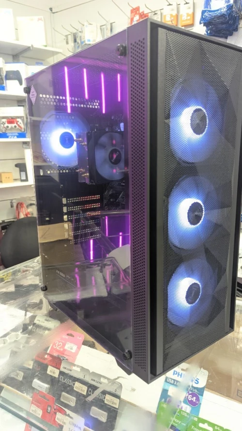 CONFIG UNITE RYZEN 5 5600GT 6 CORE-12THREADS / CARTE MERE ASUS A520M-K / 16GO 3200MHZ CORSAIR VENGEANCE / 256GB SSD CRUCIAL / BOITIER RAIDMAX V217 / ALIMENTATION 550W RAIDMAX