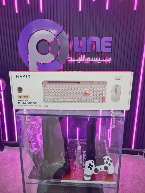KIT CLAVIER + SOURIS SANS FIL HAVIT Bluetooth & 2.4GHz