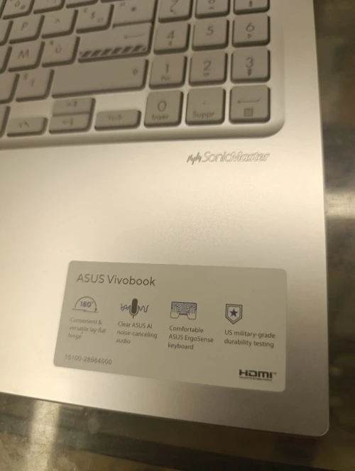 PC PORTABLE ASUS VIVOBOOK X1504V / CORE 5 120U 1.4 GHz - 5 GHz/ 16GB / 512GB M.2 GEN4 / ECRAN 15.6" FULL HD / WINDOWS 11 HOME ORIGINAL