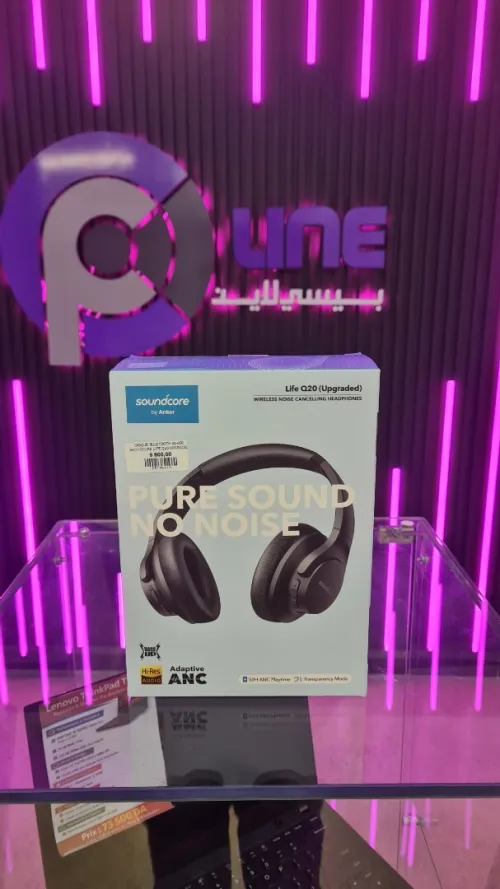 CASQUE BLUETOOTH ANKER SOUNDCORE LIFE Q20 UPGRADED ORIGINAL - JUSQU'A 50 HEURES ANC D'UTILISATION