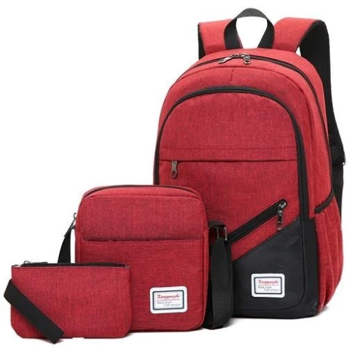 Sac A Dos - Cartable 3 Pieces + Sortie Powerbank 
