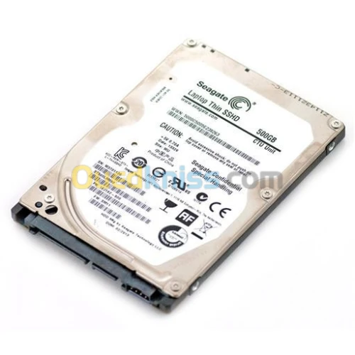 DISQUE DUR INTERNE SEAGATE SSHD 500Go 2.5" SATA ST500LM000 5400Tr/Min - UTILISER  