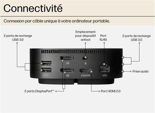 HP Station d'accueil USB-C G5 Essential - Dock G5