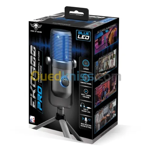 MICROPHONE SUR PIED SPIRIT OF GAMER EKO 900 (NOIR)