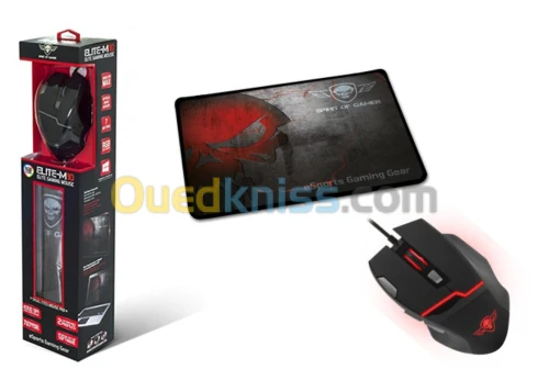 ENSEMBLE SOURIS FILAIRE ET TAPIS  ESPRIT DE GAMER ELITE-M10