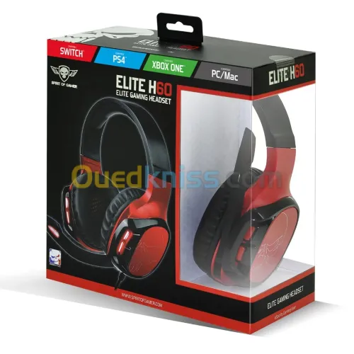 CASQUE SPIRIT OF GAMER ELITE H60 PC / PS4 / XBOX