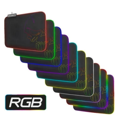 TAPIS DE SOURIS SPIRIT OF GAMER SKULL RGB GAMING TAILLES M