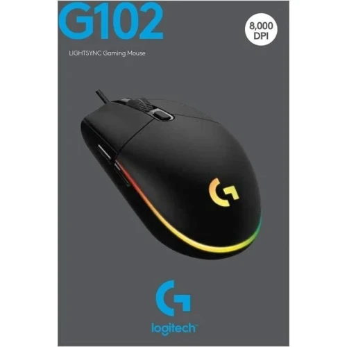 SOURIS LOGITECH G102  GAMING FILAIRE   NOIR ORIGINAL