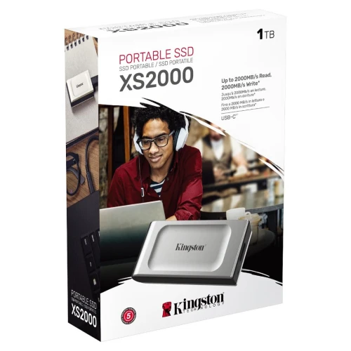 SSD EXTERNE USB-C 3.2 KINGSTON XS2000 1 TO  ULTRA-PORTABLE 1 TO