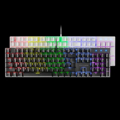 CLAVIER MARS GAMING MECANIQUE MK-422 BLANC BLACK