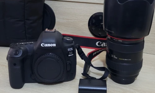 Canon EOS 5D Mark IV | Capteur 30Mpx Rendu cinématographique 4K + Objectif Canon EF 24 70 2.8 L USM