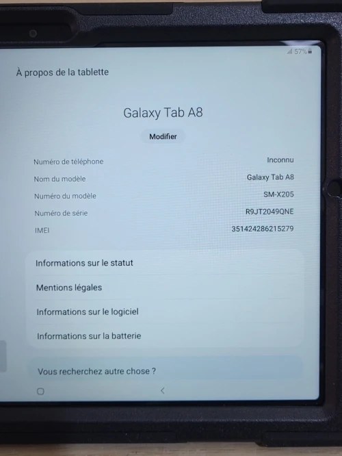 SAMSUNG GALAXY TAB A8 10.5'' - 64GB - 4GB RAM