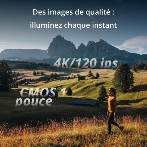 DJI Osmo Pocket 3 Créateur Combo Bundle, camera vlog CMOS 1'' et Vidéo 4K/120 ips, digital et petite, Stabilisation à 3 axes, Suivi Facial/Objet, MAP rapide, avec Micro pour un Son net