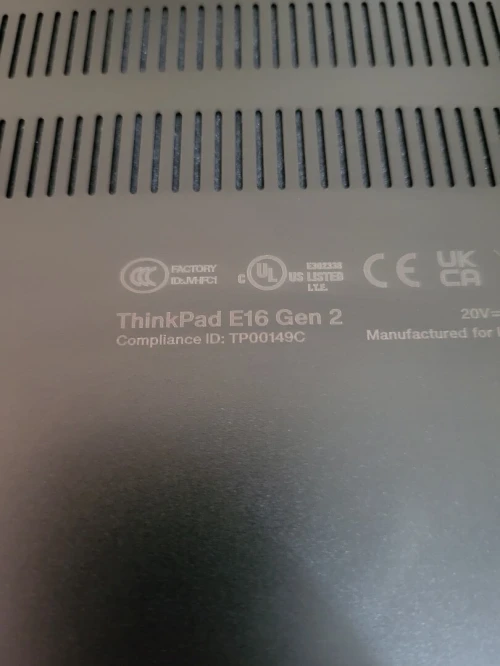 LENOVO THINKPAD E16 GEN 2 16'' FHD + | CORE ULTRA 5-125U | 16GB RAM | 512GB NVMe SSD | INTEL GRAPHICS