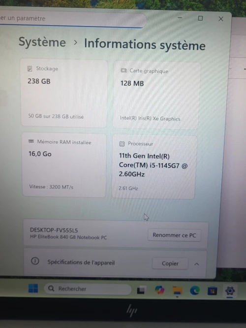 HP EliteBook 840 G8 | vPRO CORE i5 1135G7 | 16GB RAM | 256GB SSD | INTEL IRIS XE GRAPHICS