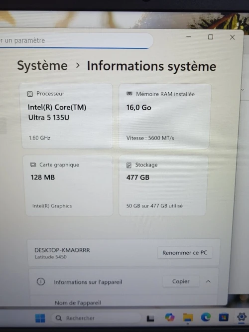 DELL LATITUDE 5450 | INTEL vPRO CORE ULTRA 5 135U | 16GB RAM | 512GB SSD | INTEL ARC GRAPHICS