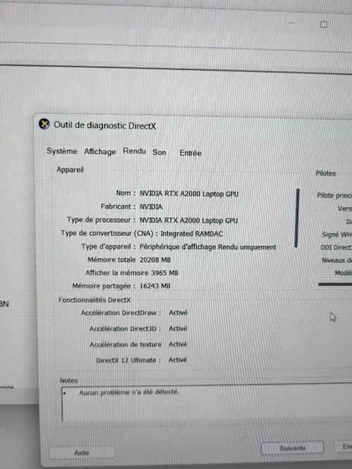 DELL PRECISION 5560 15.6 FHD + | CORE i7-11850H | RTX A2000 4GB | 1To NVMe | 32GB RAM | WORKSTATION