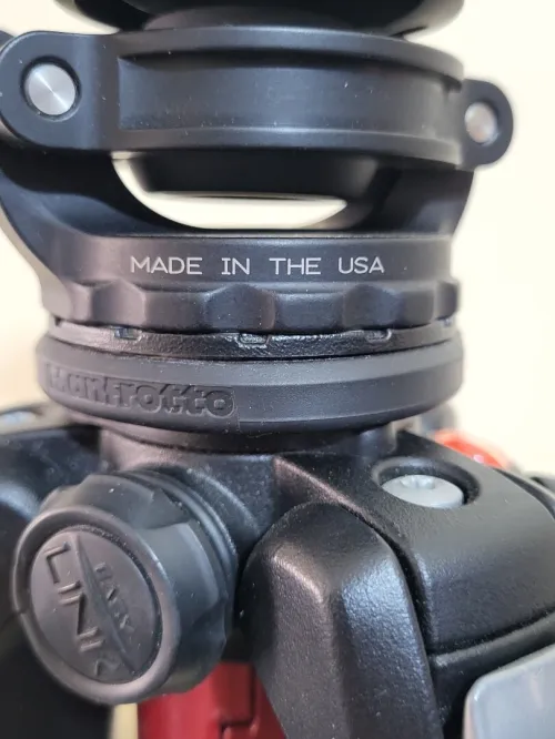 Manfrotto Trépied en fibre de carbone/magnésium 190CXPRO4 Trépied à 4 sections + Acratech Tête panoramique et inclinable avec QR, capacité de charge de 25 lb
