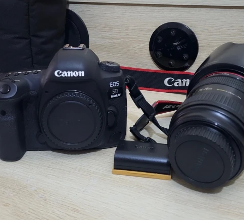 Canon EOS 5D Mark IV | Capteur 30Mpx Rendu cinématographique 4K + Objectif Canon EF 24 70 2.8 L USM