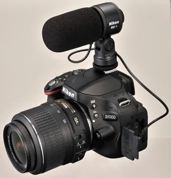 Microphone stéréo Nikon ME-1 pour appareil photo reflex numérique muni d'une prise jack stéréo