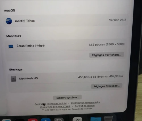 MacBook Pro M1 Gris Sideral | CPU M1 8C | 8GB RAM | 512GB SSD | COMPTAGE CYCLES 127 | MDM BYPASSED