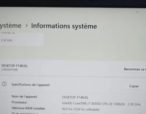 LENOVO THINKPAD E15 | CORE i7-10510U | AMD RADEON RX 640 2GB | 16GB RAM | 512GB NVMe SSD