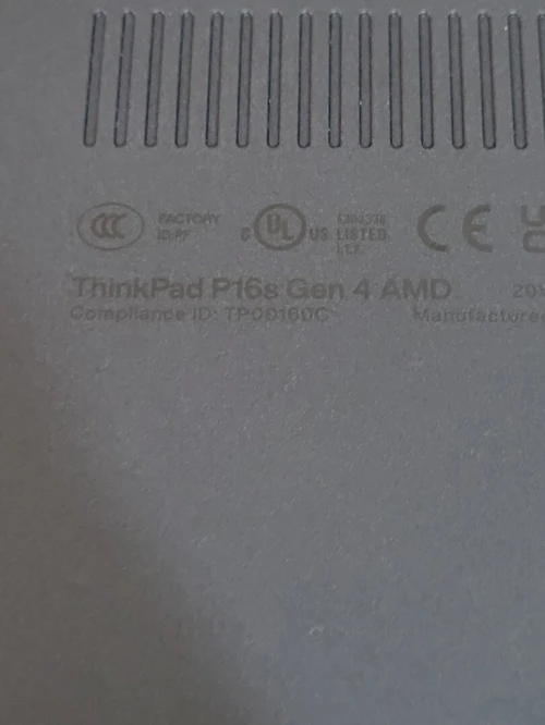 THINKPAD P16s GEN 4 | RYZEN AI 7 PRO 350/w | 32GB RAM | 512GB | RADEON 860M 8GB | Workstation