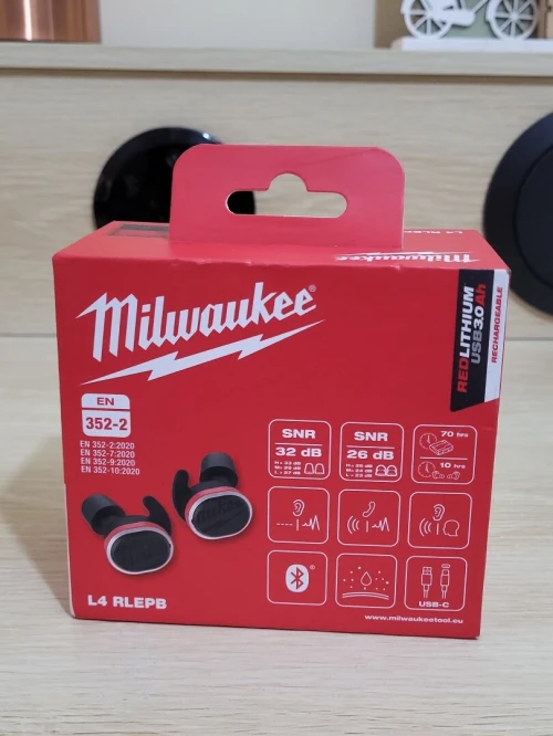 Ecouteur Milwaukee L4 RLEPB PROTECTION AUDITIVE BLUETOOTH -écouter de la musique parler au téléphone