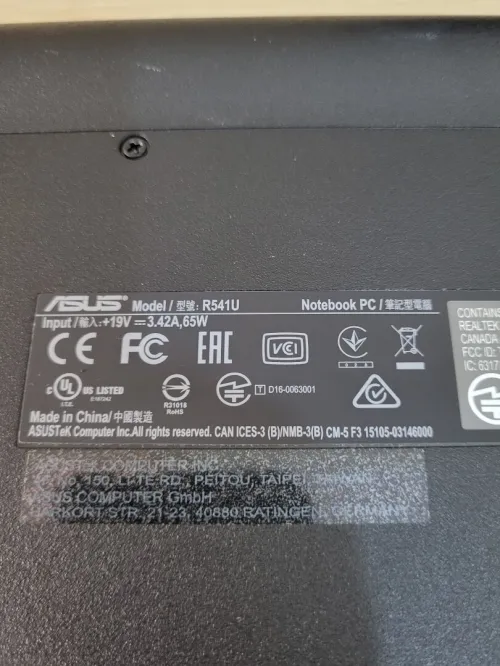 ASUS R541U 15.6'' FHD | INTEL CORE i5-6200U | NVIDIA 920MX 2GB | 8GB RAM | 1TB HDD