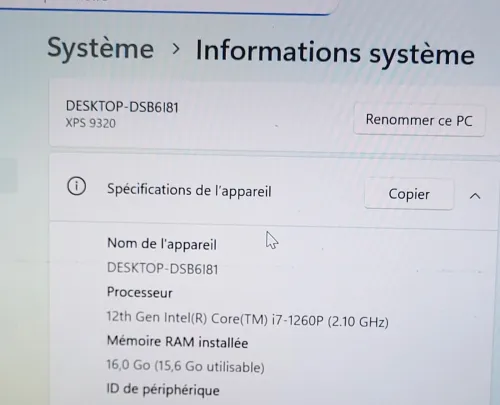 DELL XPS 9320 | EVO CORE i7-1260P | 16GB RAM | 512GB SSD | INTEL IRIS XE GRAPHICS