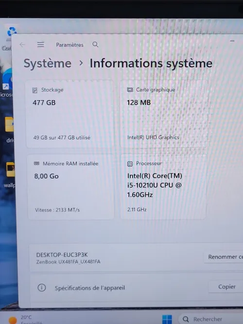 ASUS Zenbook Duo UX481FA 14 POUCES FHD Tactile | INTEL CORE i5 10210U @1.60GHz | 8GB RAM | 512GB NVMe SSD | INTEL UHD GRAPHICS