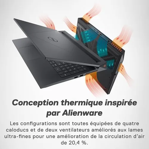 GAMING DELL G15 5530 120Hz | 13EME CORE i5-13450HX | NVIDIA RTX 3050 6GB | 16GB RAM | 512GB NVME