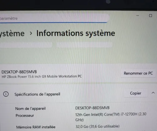 HP ZBook Power 15.6 G9 | CORE i7 12700H | NVIDIA RTX A2000 8GB | 512GB SSD | 32GB RAM | WORKSTATION