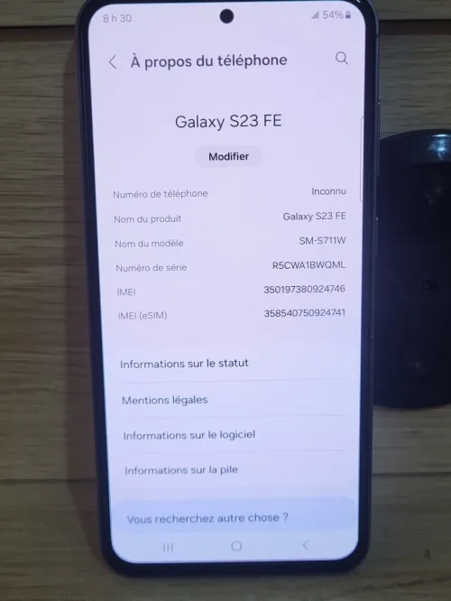 SAMSUNG Galaxy S23 FE - 128GB - Graphite - Double SIM - 8GB RAM