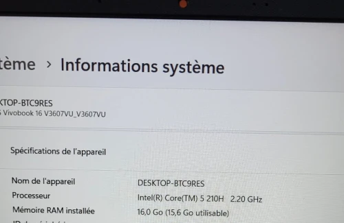 GAMING ASUS VivoBook V16 | Ultra 5 210H | NVIDIA RTX 4050 6GB | 16GB RAM | 1TB NVMe