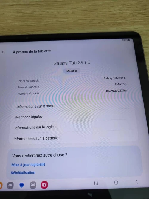 Samsung Galaxy Tab S9 FE - AMOLE 2K - Android 15